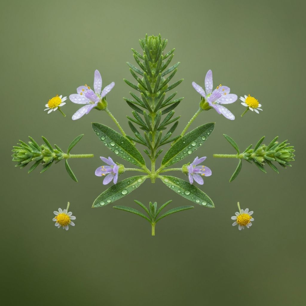 Alpine Kräuter und Wildpflanzen